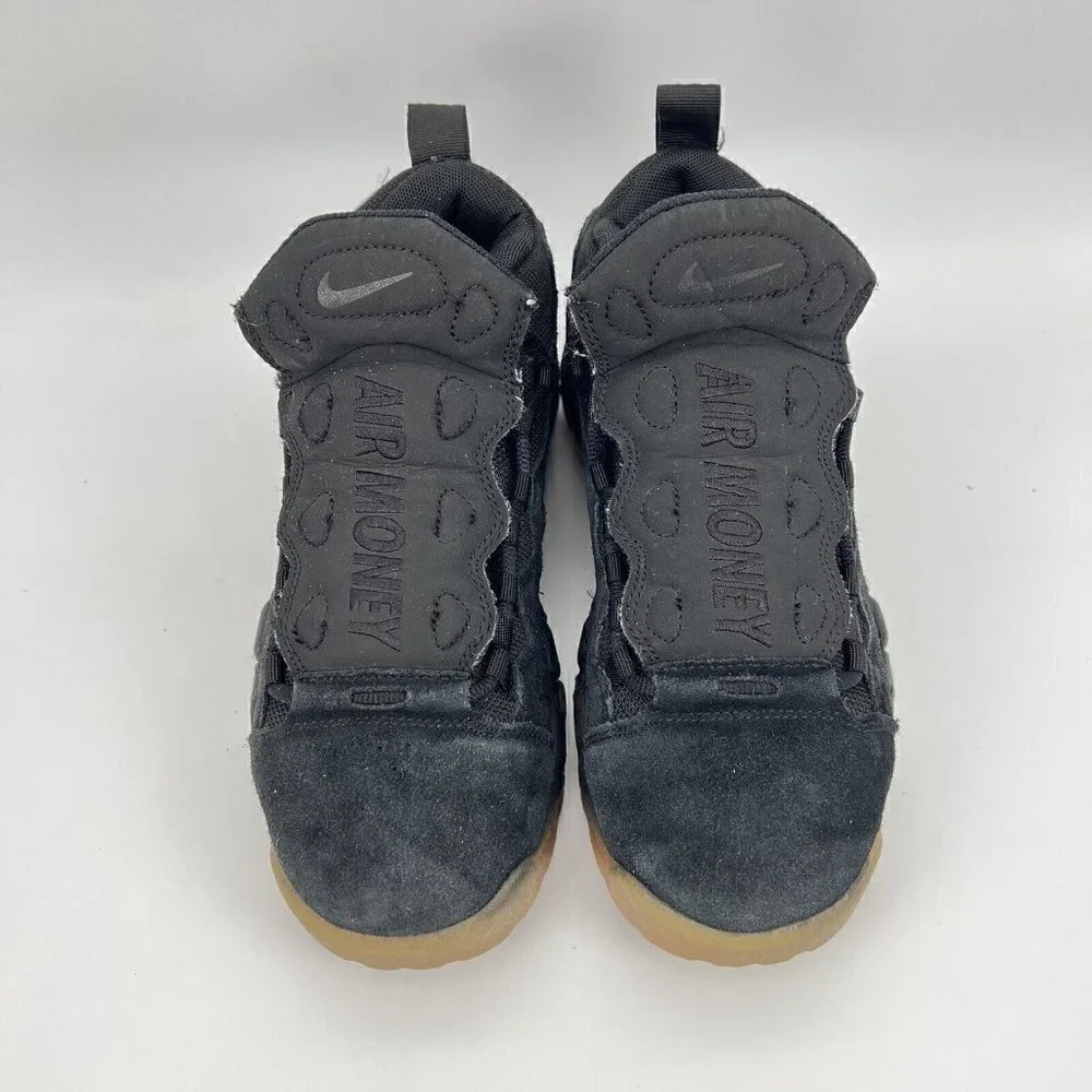 Nike Air Money Black/Black-Gum Light Brown Shoes AQ9350-001 Athletic Youth 5.5Y